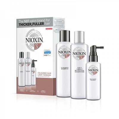 Nioxin System 3 Loyalty Kit (shampoo 300ml, conditioner 300ml, treatment 100ml)