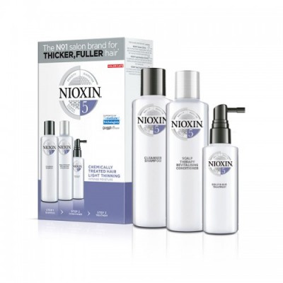 Nioxin System 5 Loyalty Kit (shampoo 300ml, conditioner 300ml, treatment 100ml)