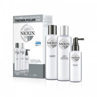 Nioxin System 1 Loyalty Kit (shampoo 300ml, conditioner 300ml, treatment 100ml)