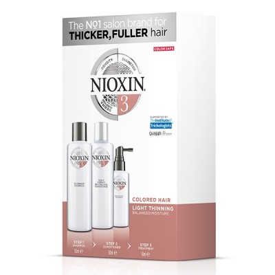 Nioxin System 3 Trial Kit (shampoo 150ml, conditioner 150ml, treatment 50ml)