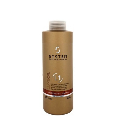 System Professional Fibra LuxeOil Keratin Protect Shampoo 1000ml (L1)